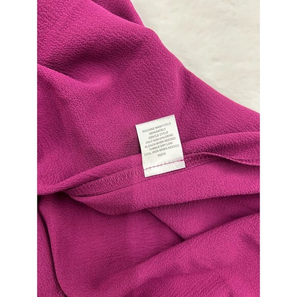 41 Hawthorn Morey Split Neck Short Sleeve Blouse Pink Large NWT - Picture 7 of 11